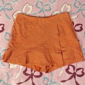 Cabi Funky MatchmakerOrange Tigerlily Diamond Print Skort Size 4